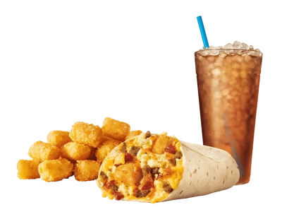 Ultimate Meat & Cheese Breakfast Burrito™ Combo