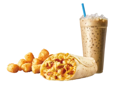 Bacon Breakfast Burrito Combo