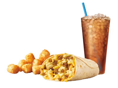 Sausage Breakfast Burrito Combo